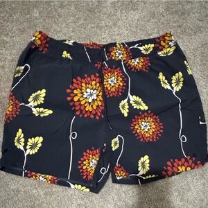 Brixton Floral Black Shorts